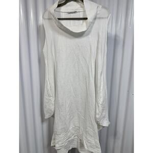 Liabella Linen Pocketed Smock Dress In Ivory Women’s Medium